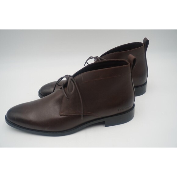 Cole Haan Men Hawthorne Chukka Brown Boot, Water Resistant, Slip-On Size 11.5 M. - Picture 2 of 10